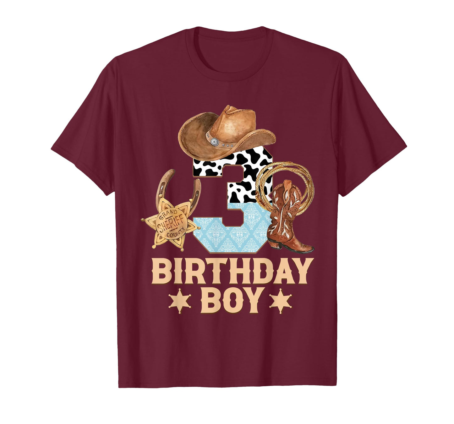 Western Family Birthday Boy Shirt 4 Cowboy 3rd Birthday T-Shirt