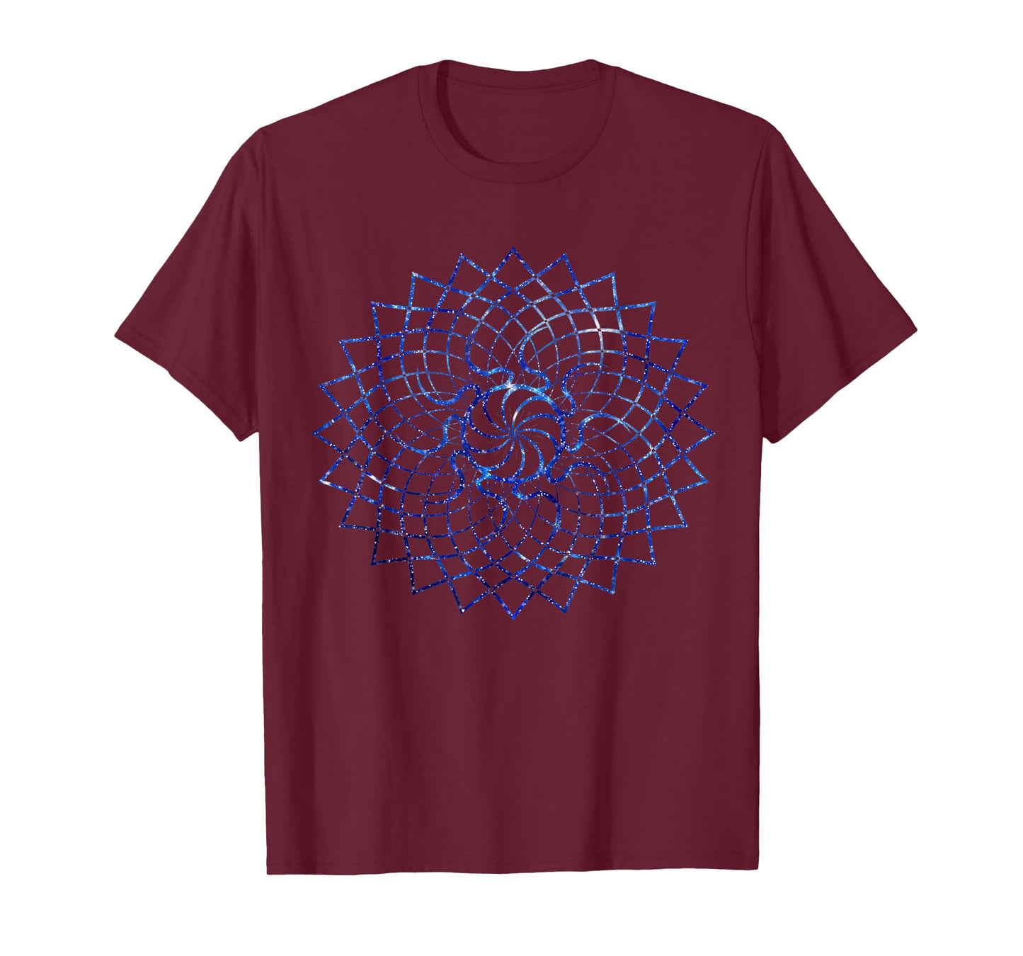 Mandala Geometry Sacred Fractal Art Yoga Mantra Good Vibe T-Shirt