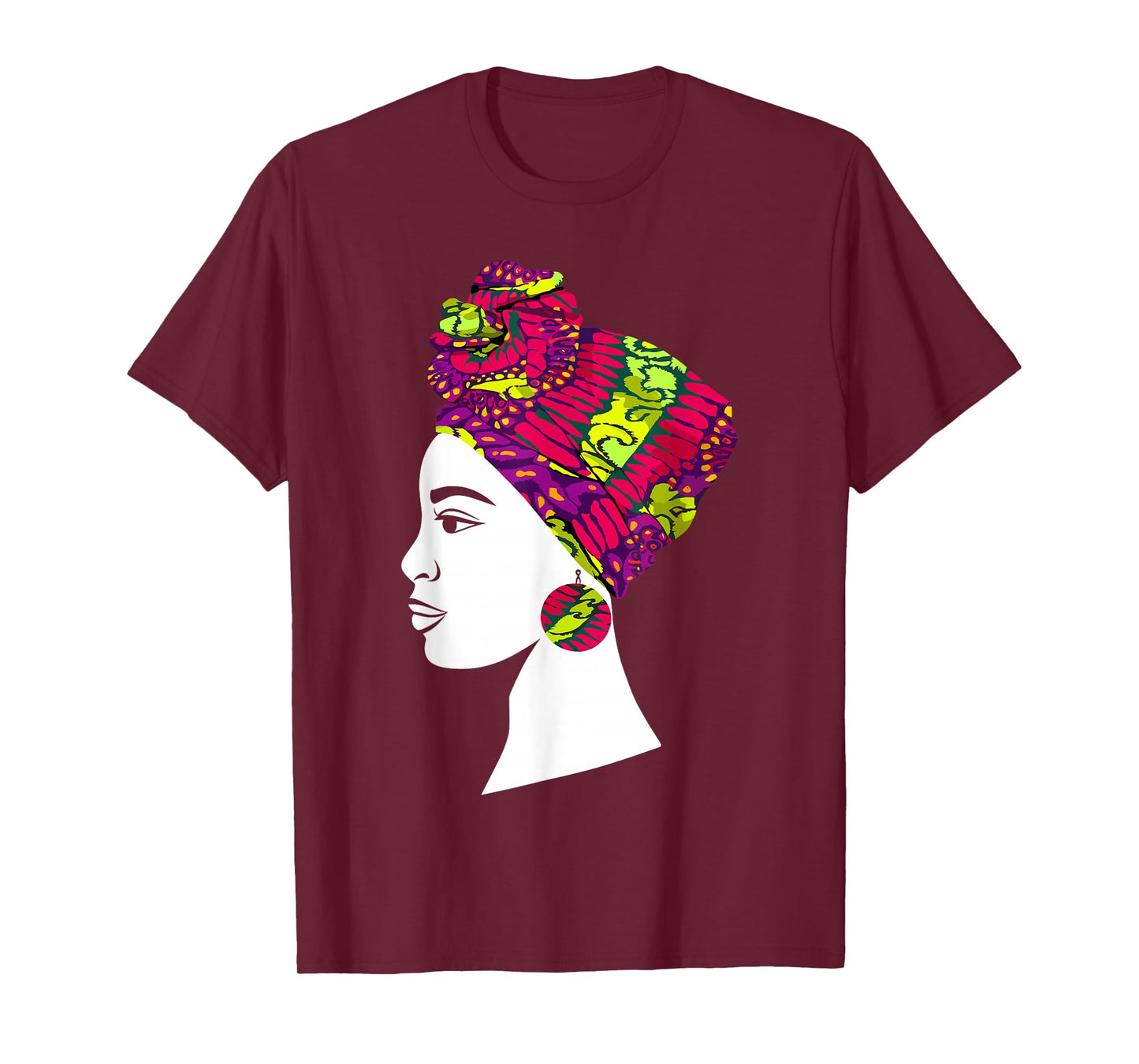 Best African Art for Women Girls Kente Cloth African Print T-Shirt