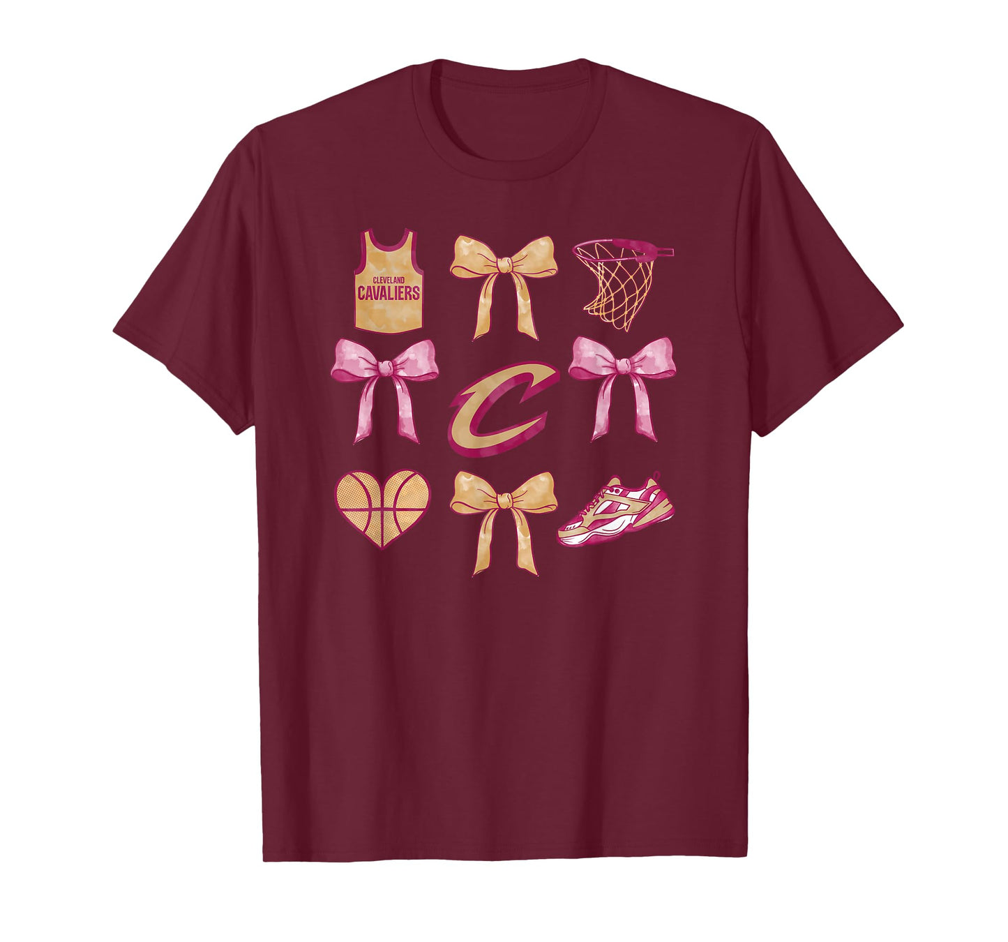 NBA Cleveland Cavaliers Bow Grid T-Shirt