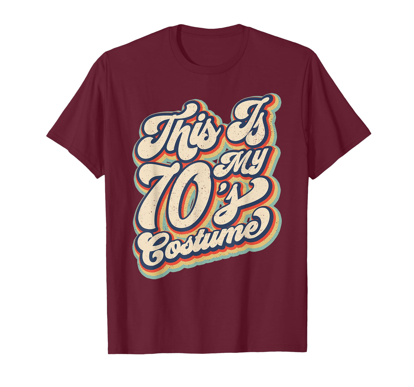 This Is My 70s Costume Vintage Retro Halloween 70's Hippie T-Shirt