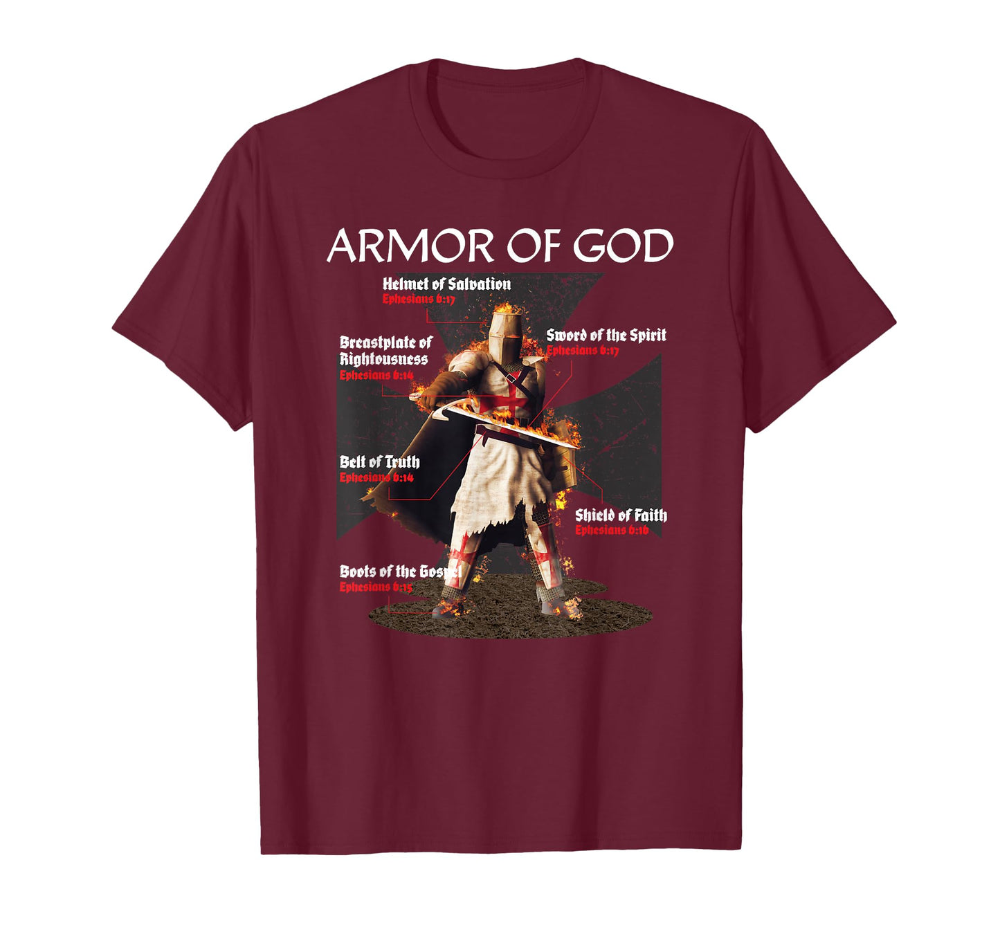 Cool Christian Graphic Religious Verse Gifts Him Men Sayings T-Shirt