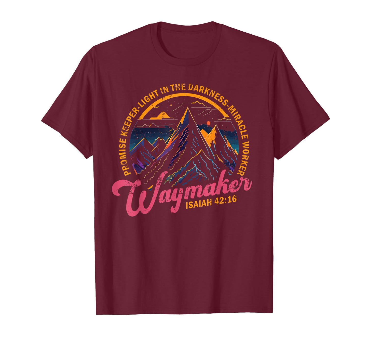 Waymaker Vintage Promise Keeper Miracle Worker Christian T-Shirt