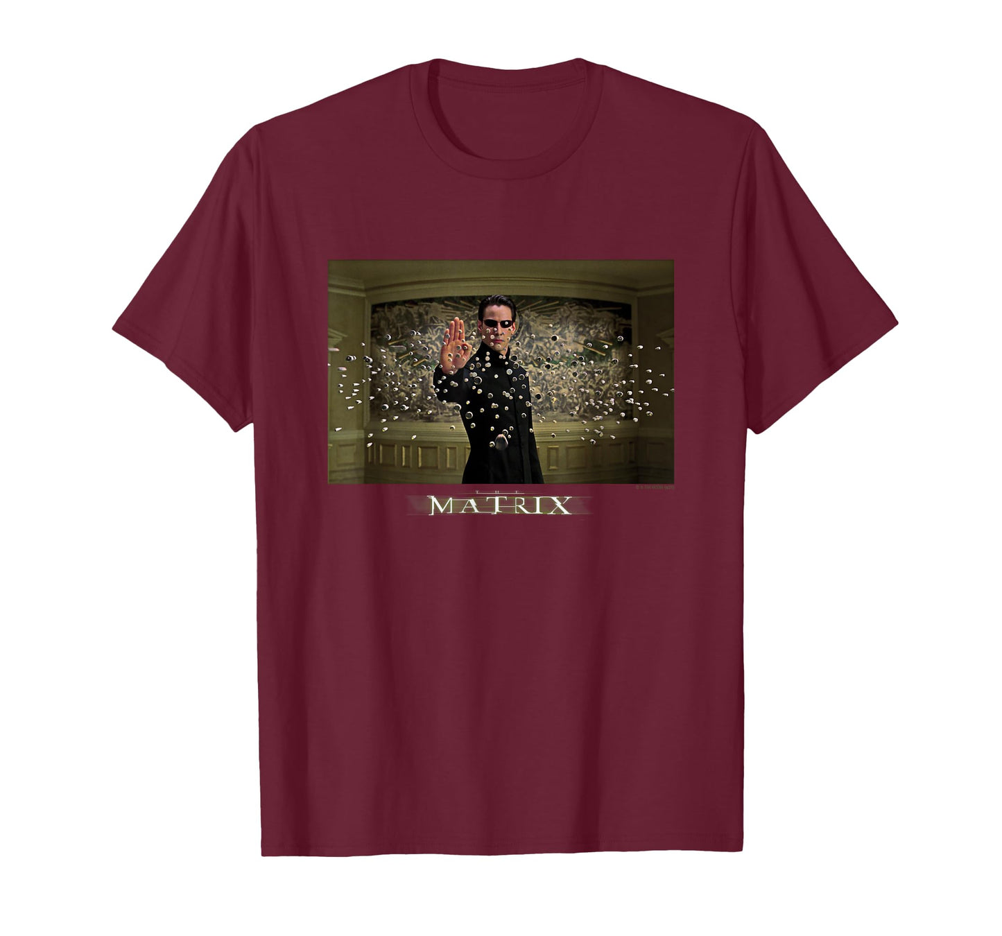 The Matrix Neo Stopping Bullets Frame Panel T-Shirt