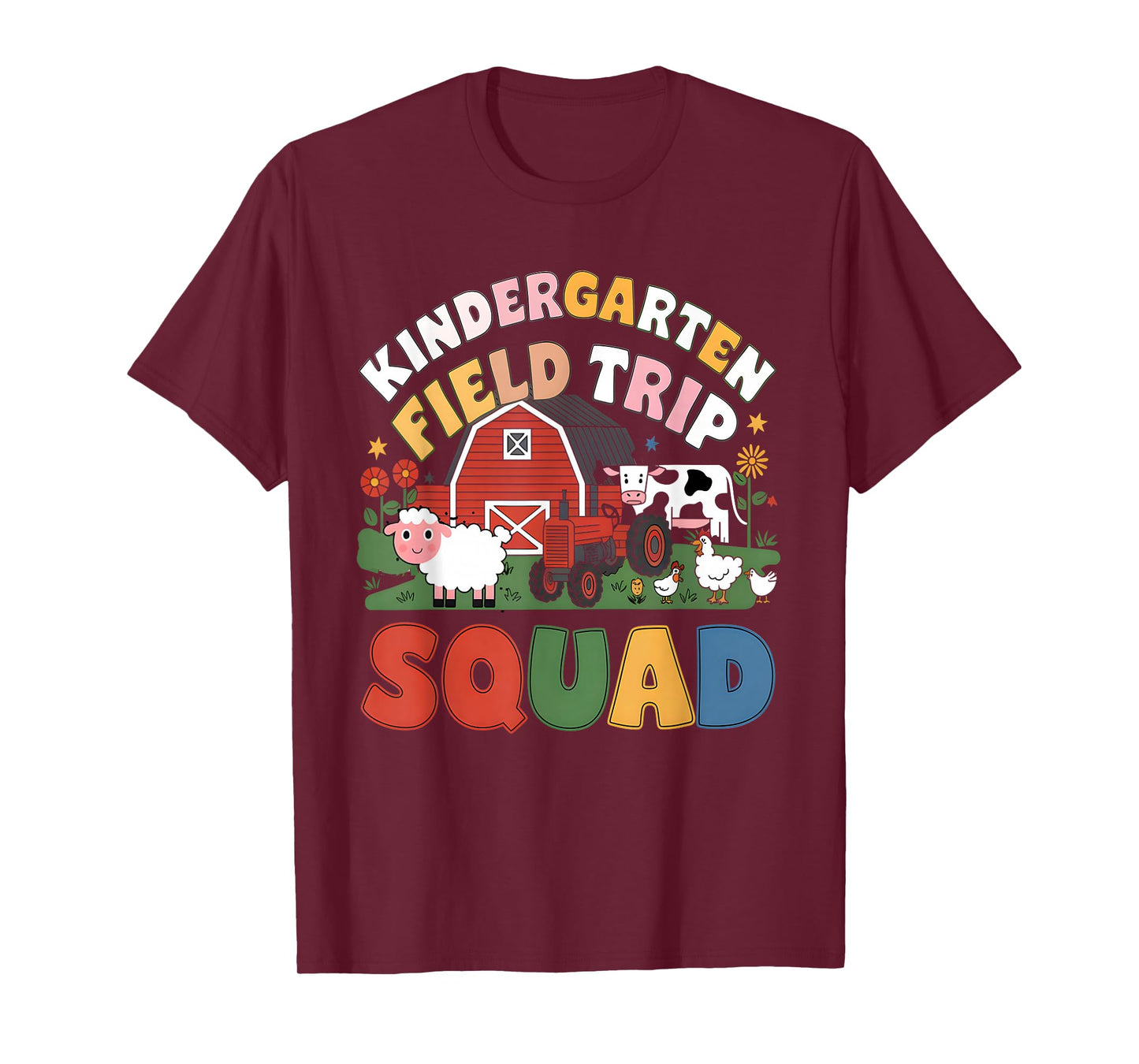 Kindergarten Field Trip Squad Teacher Students Matching T-Shirt