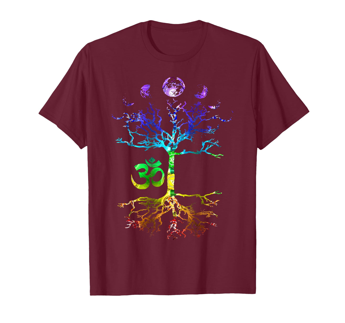Phases of the Moon Tree of Life Om Chakra Gift T-Shirt