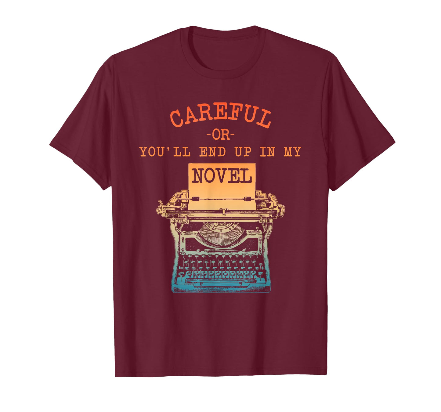 Writer Art For Men Women Novel Writing Poet Novelist Author T-Shirt