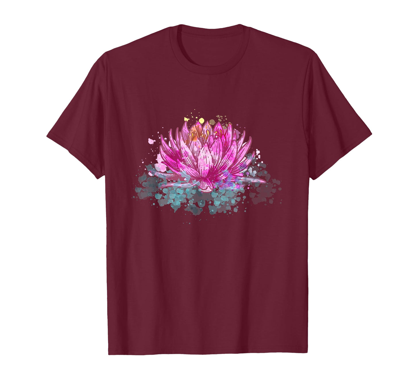Lotus Flower Namaste Spiritual Yoga Floral Meditation Yogi T-Shirt