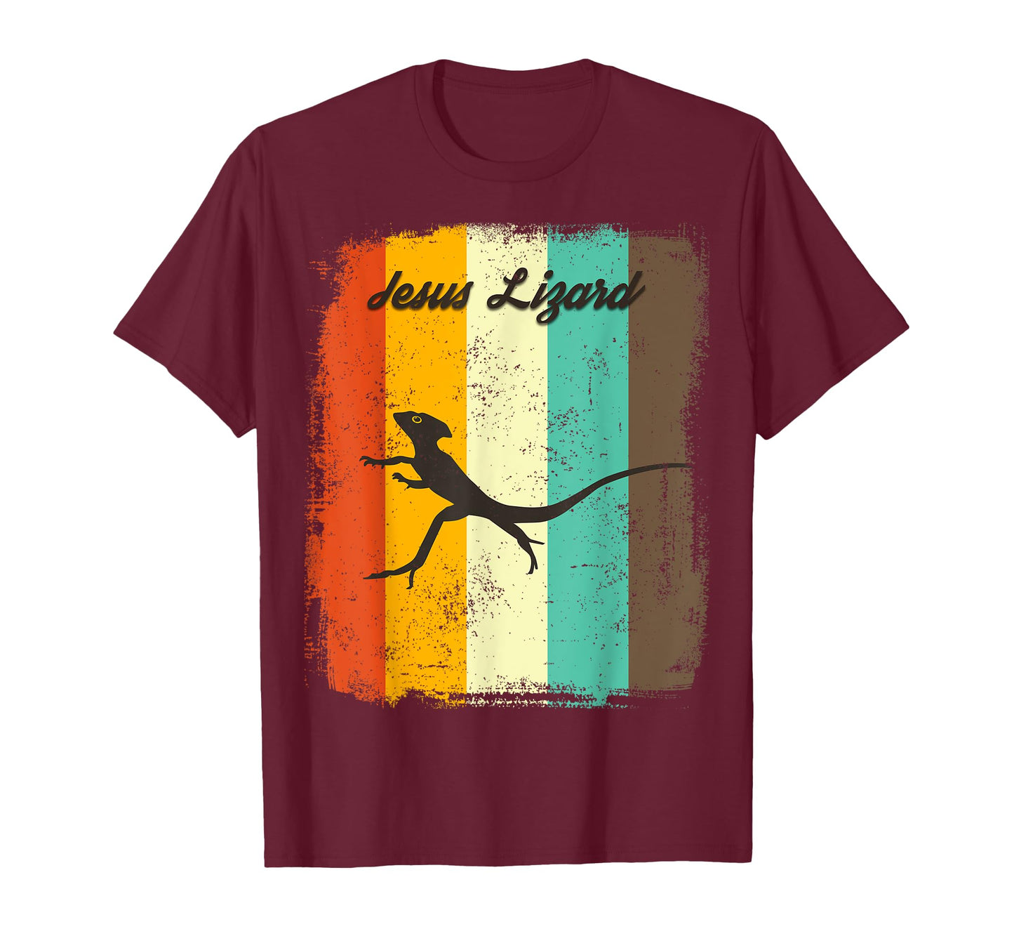 Jesus Lizard Retro 70s Vintage Reptile Lover T-Shirt