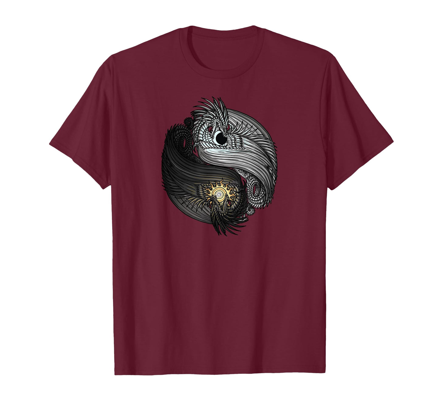 The Dreaming Dragon Sun and Moon Yin Yang Dragons T-Shirt