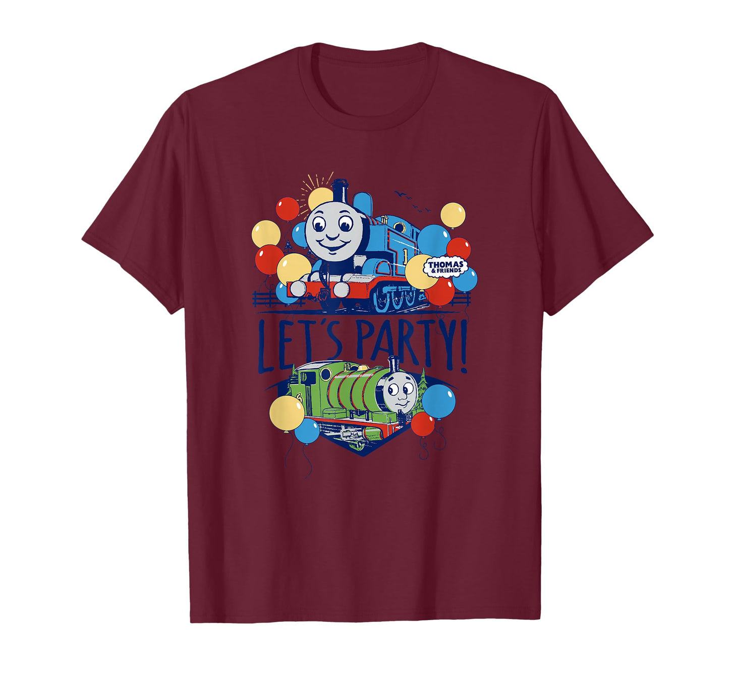 Thomas & Friends - Blue Vintage Let's Party T-Shirt