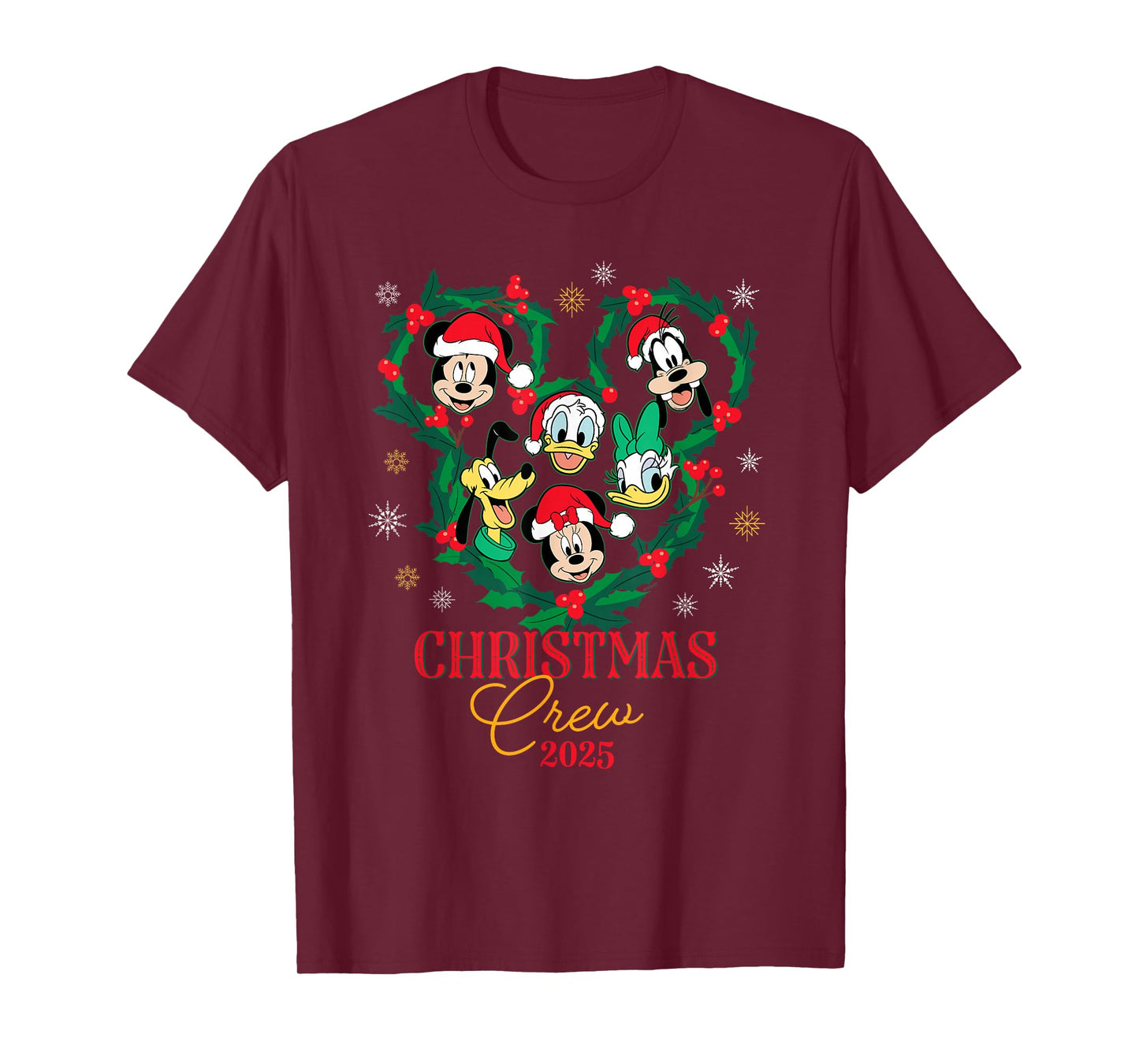 Disney Mickey & Friends Christmas Crew 2025 Holiday Trip T-Shirt