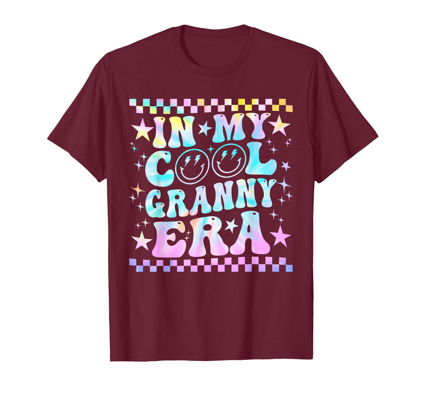 Tie Dye Groovy In My Cool Granny Era Funny Family T-Shirt