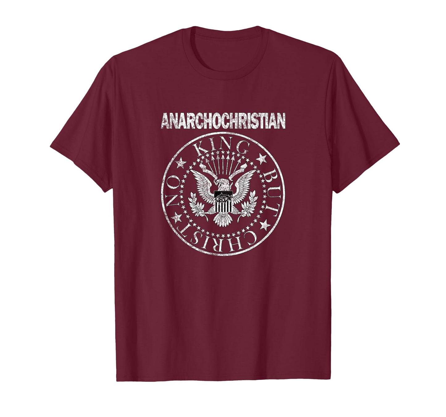 AnarchoChristian - No King But Christ Seal of Peace T-Shirt