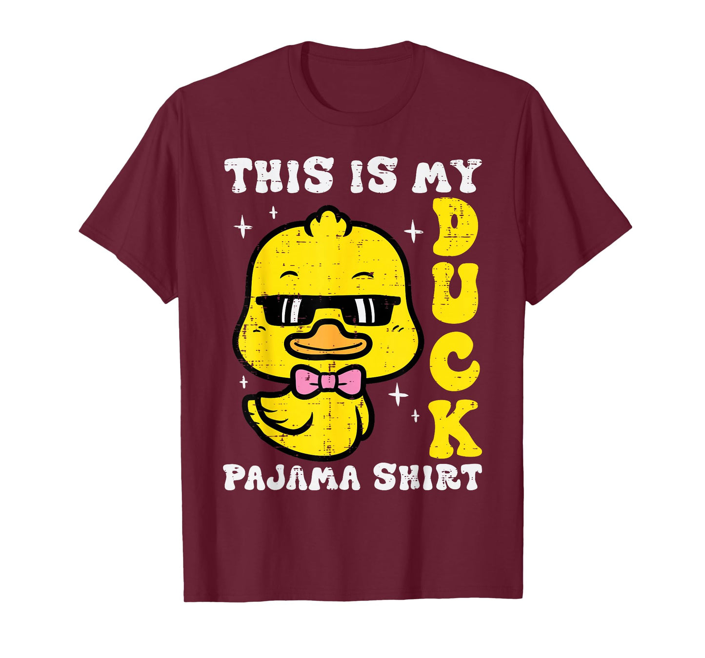 This Is My Duck Pajama Shirt Cute Women Girls Boys Kids Men T-Shirt