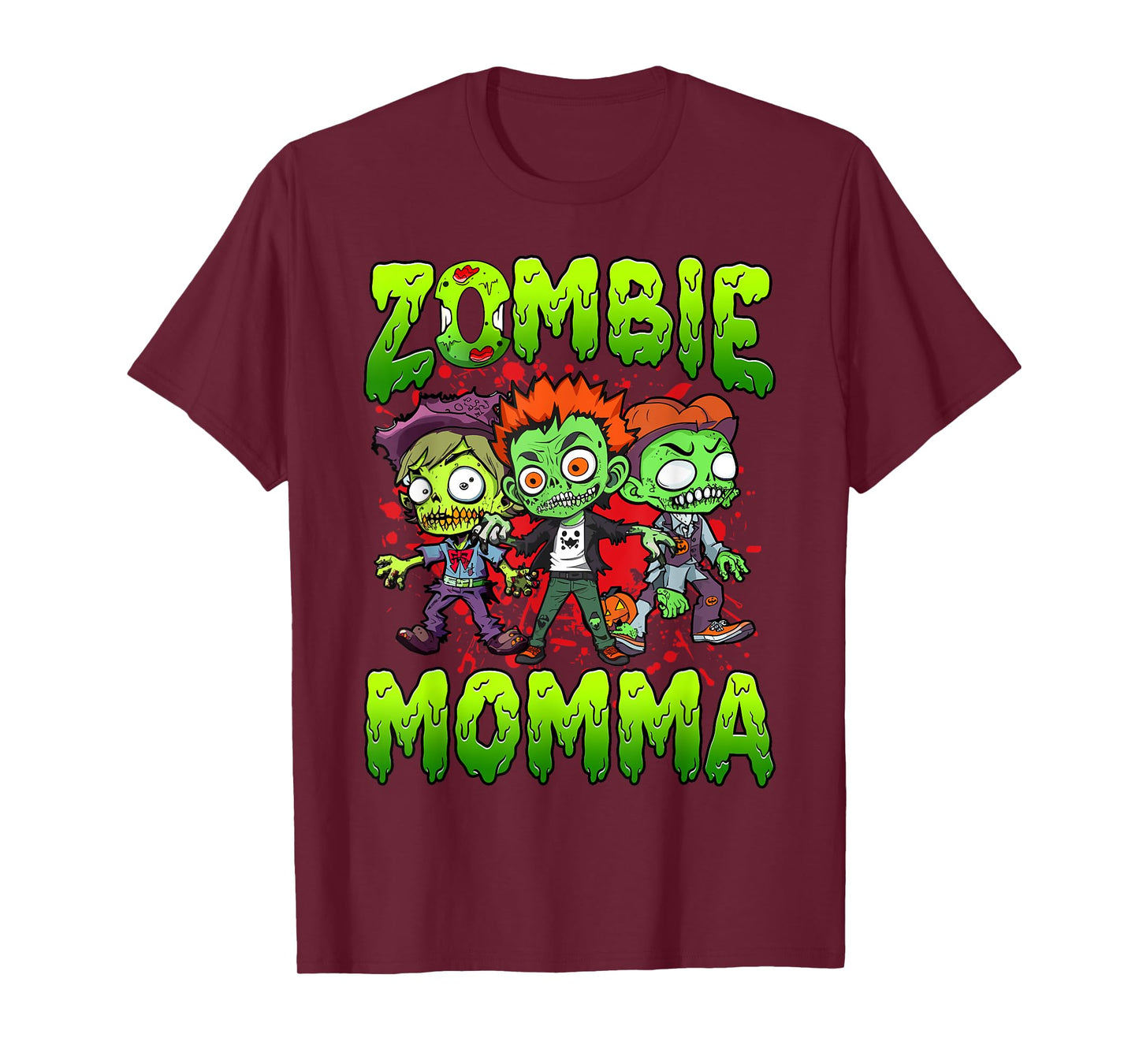 Zombie Momma Halloween Costume Family Matching T-Shirt