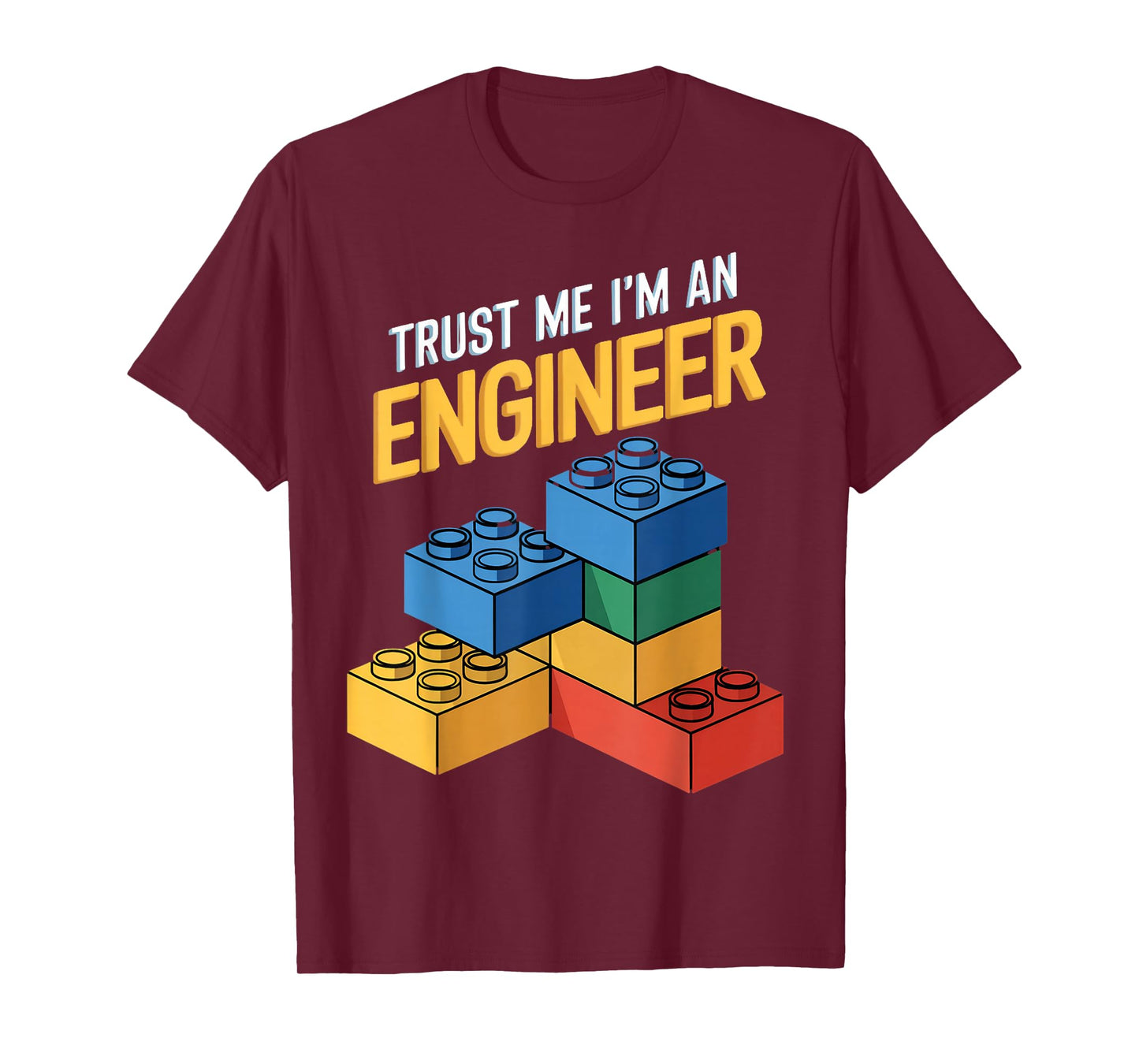 I'm An Engineer Kids Brick Builder Bricks Building Blocks T-Shirt