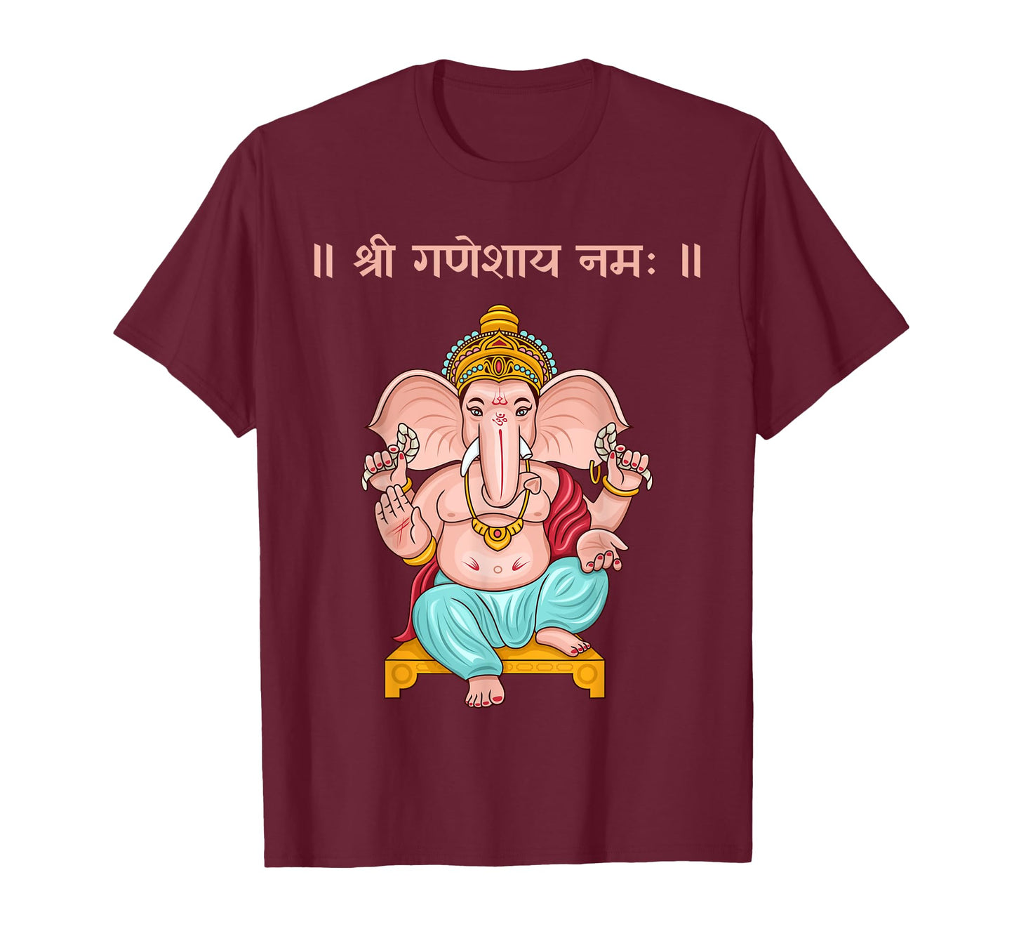 Ganapati, Ganesh, Shree Ganeshaya Namaha Sanskrit Puja T-Shirt