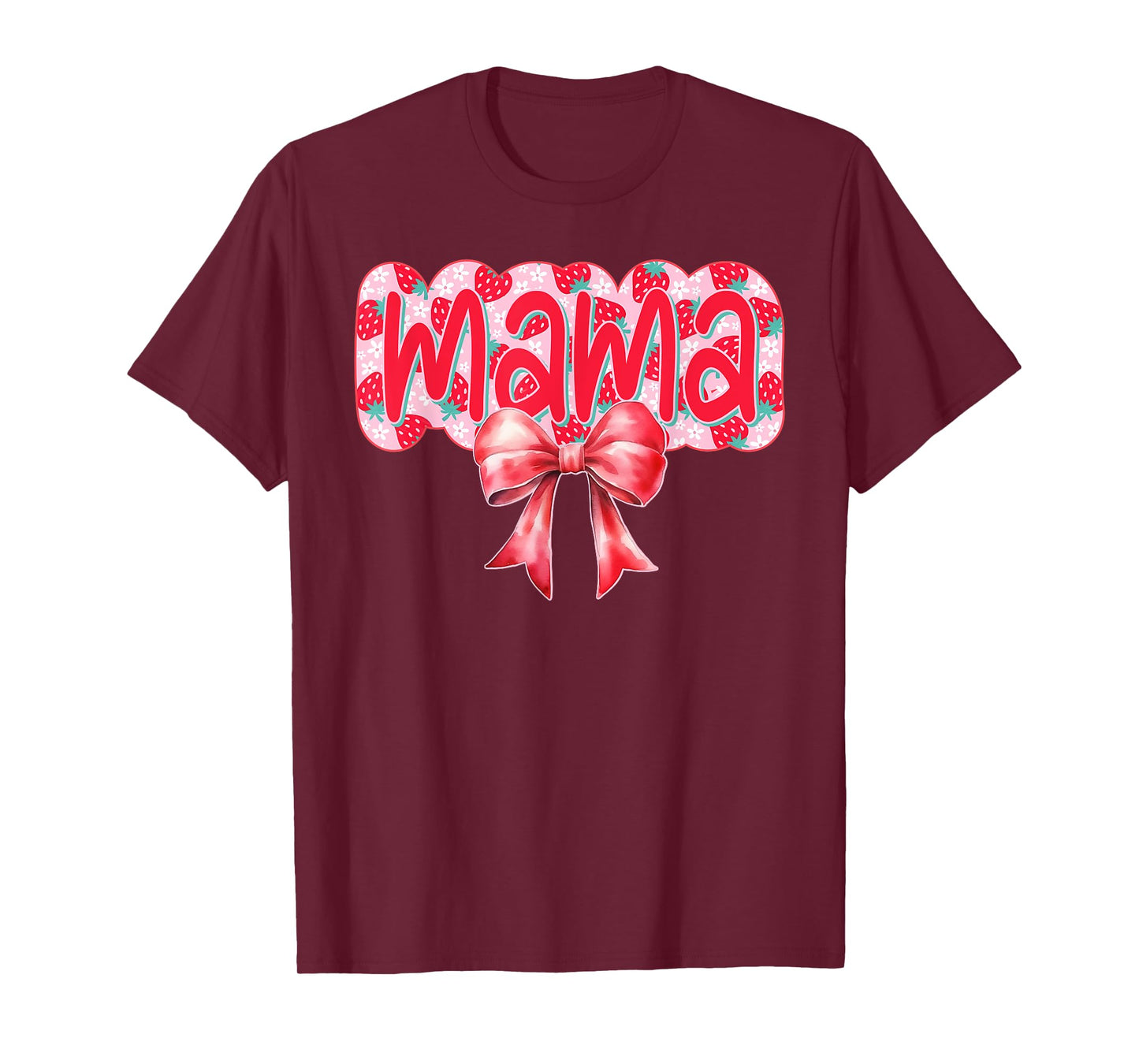Mama Of The Berry First Birthday Strawberry Family Matching T-Shirt