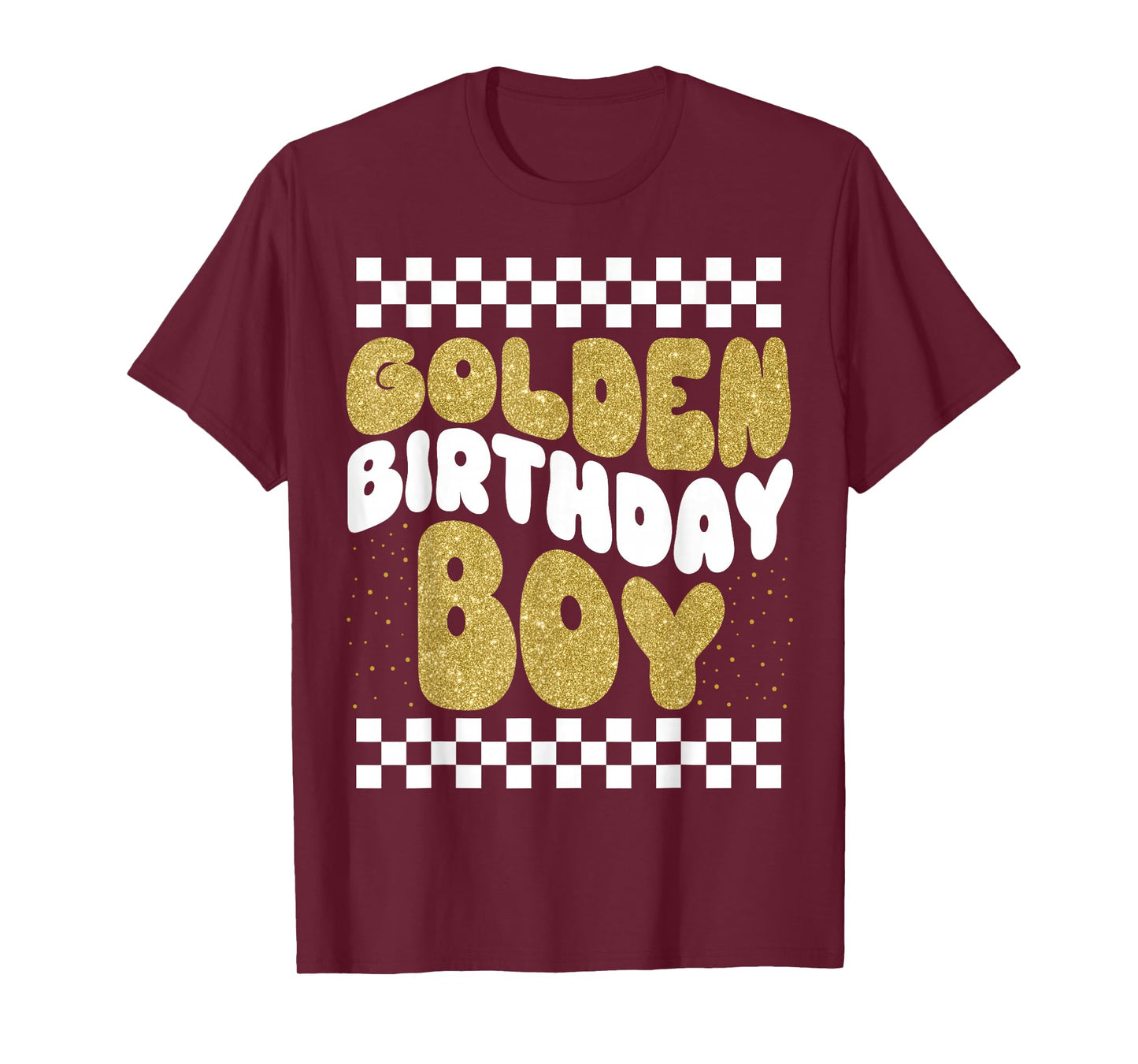 Golden Birthday Boys Bday Toddlers Birthday Party Decoration T-Shirt