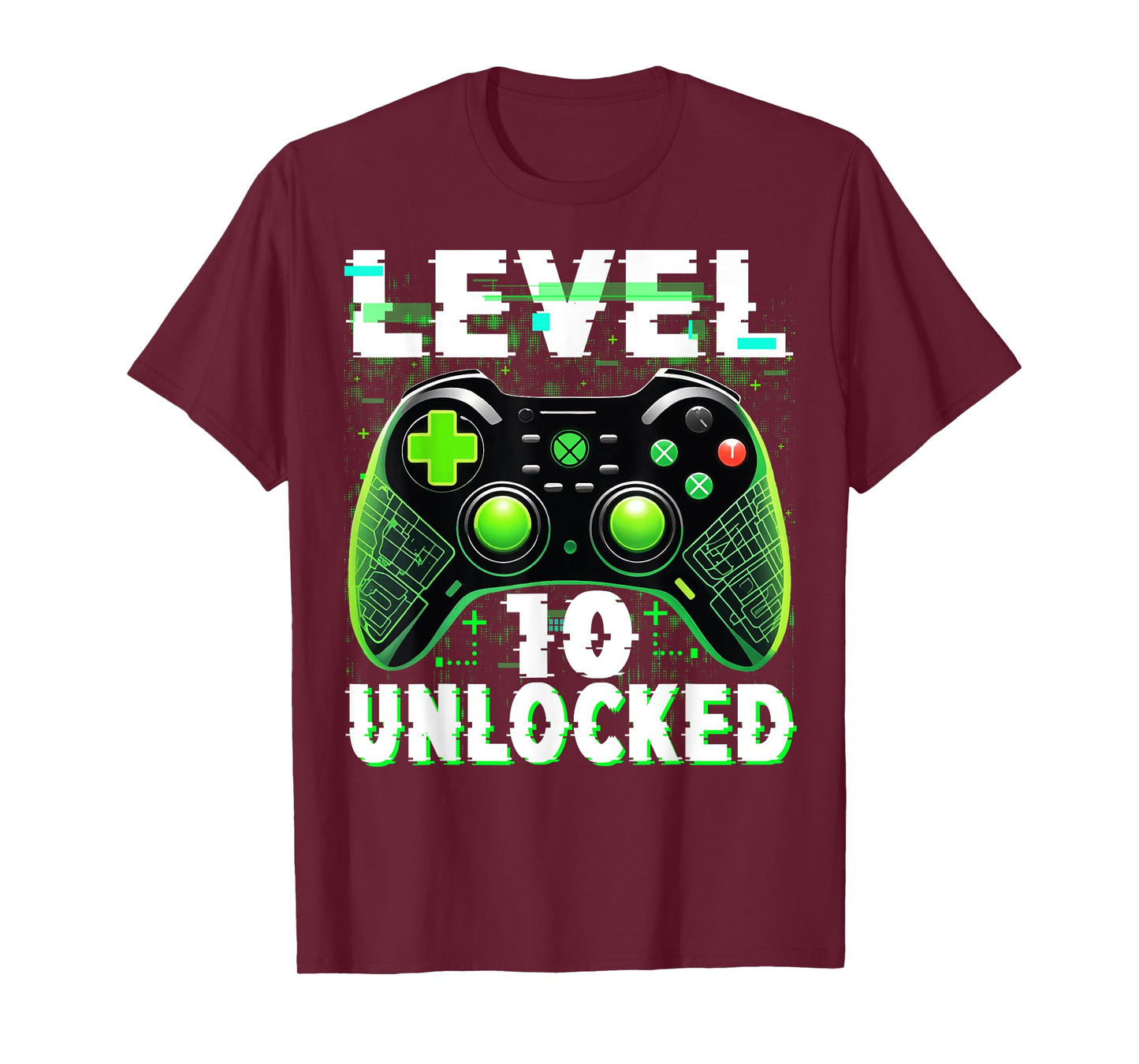 Level 10 Unlocked Shirt Funny Video Gamer Geek 10th Birthday T-Shirt