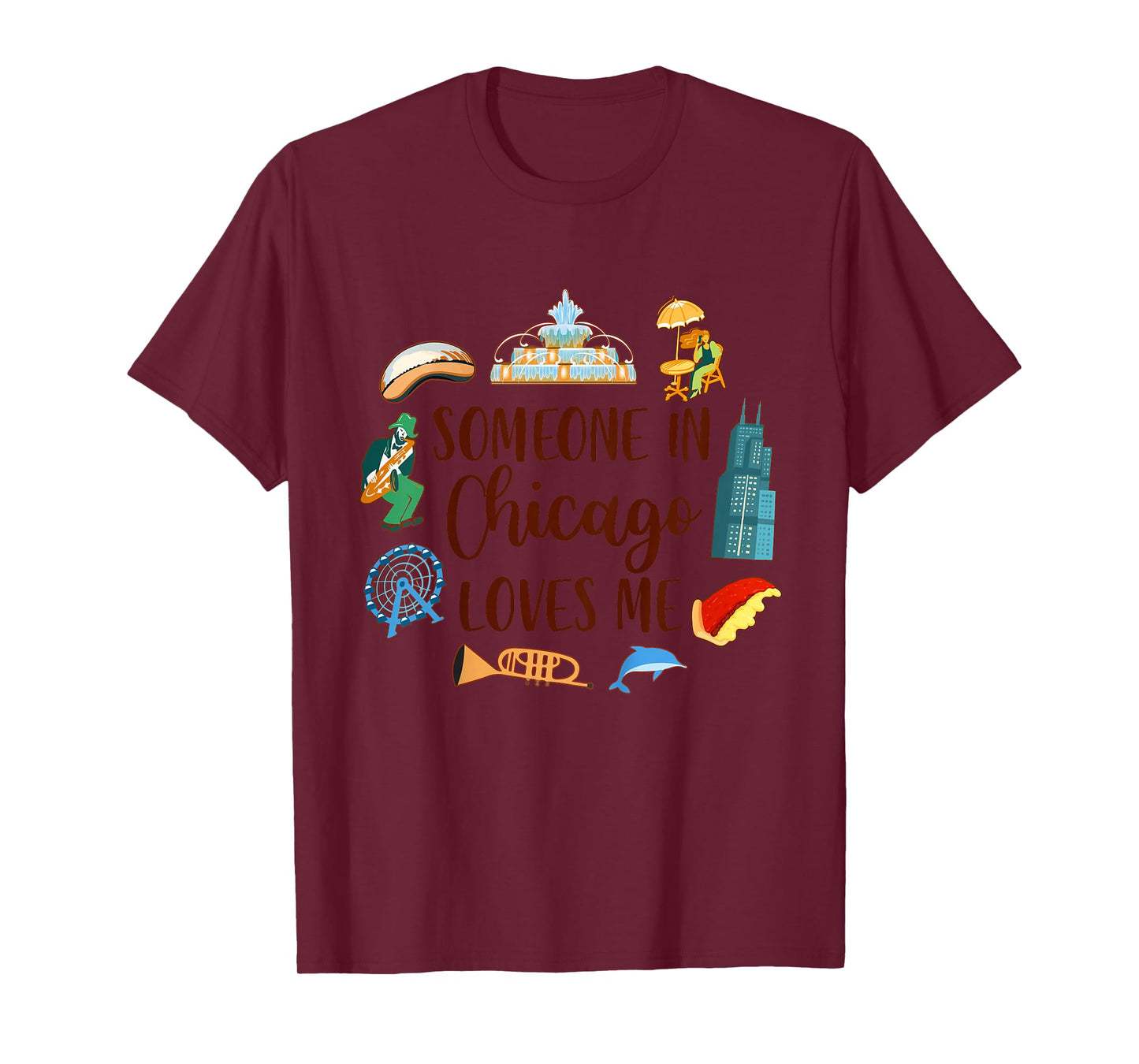 Chicago Traveling Lover Baby Someone In Chicago Loves Me T-Shirt