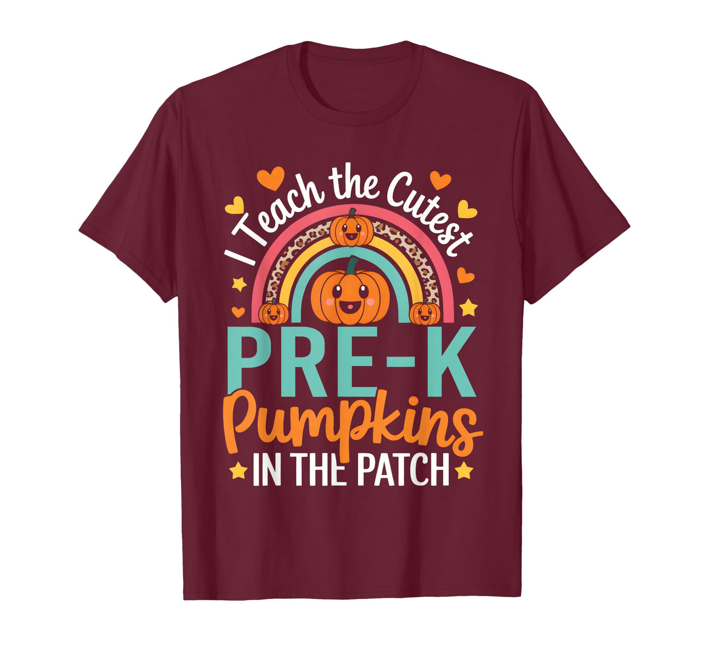 I Teach the Cutest Pre-K Pumpkin Teacher Student Halloween T-Shirt