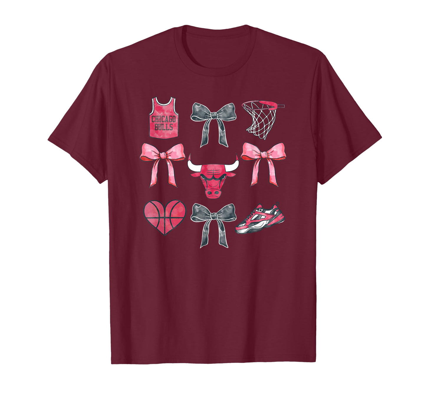 NBA Chicago Bulls Bow Grid T-Shirt