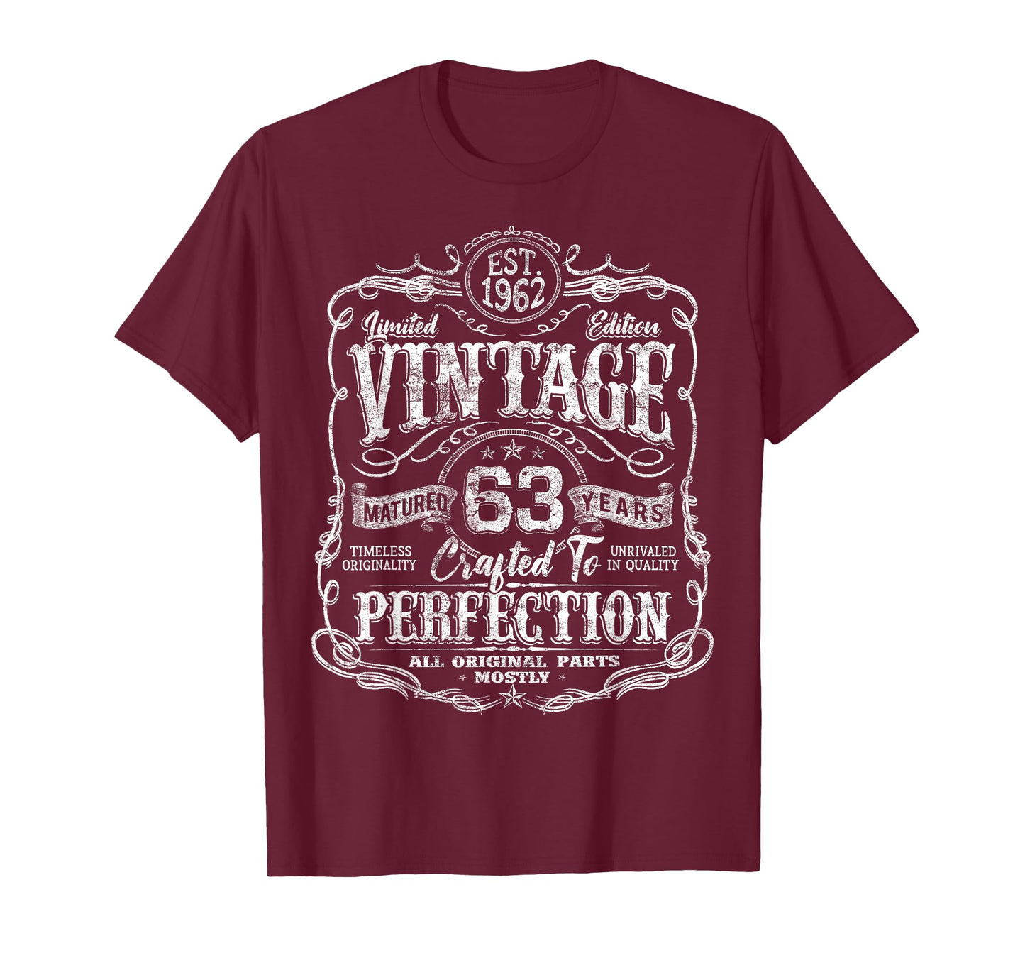 Vintage 1962 Limited Edition Shirt 63 year old 63rd Birthday T-Shirt