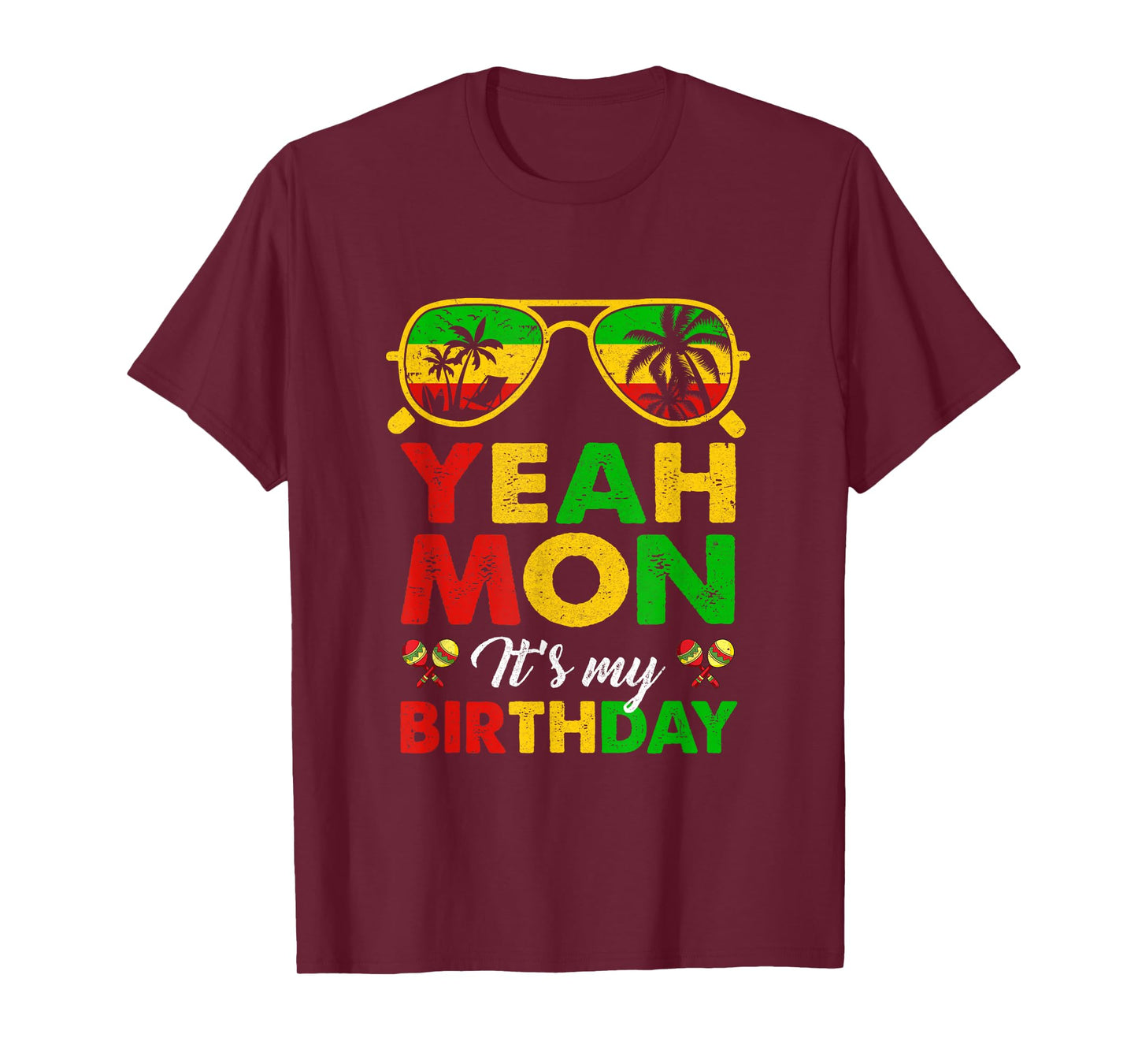 Yeah Mon Jamaican Jamaica Birthday Party Girls Women Men T-Shirt