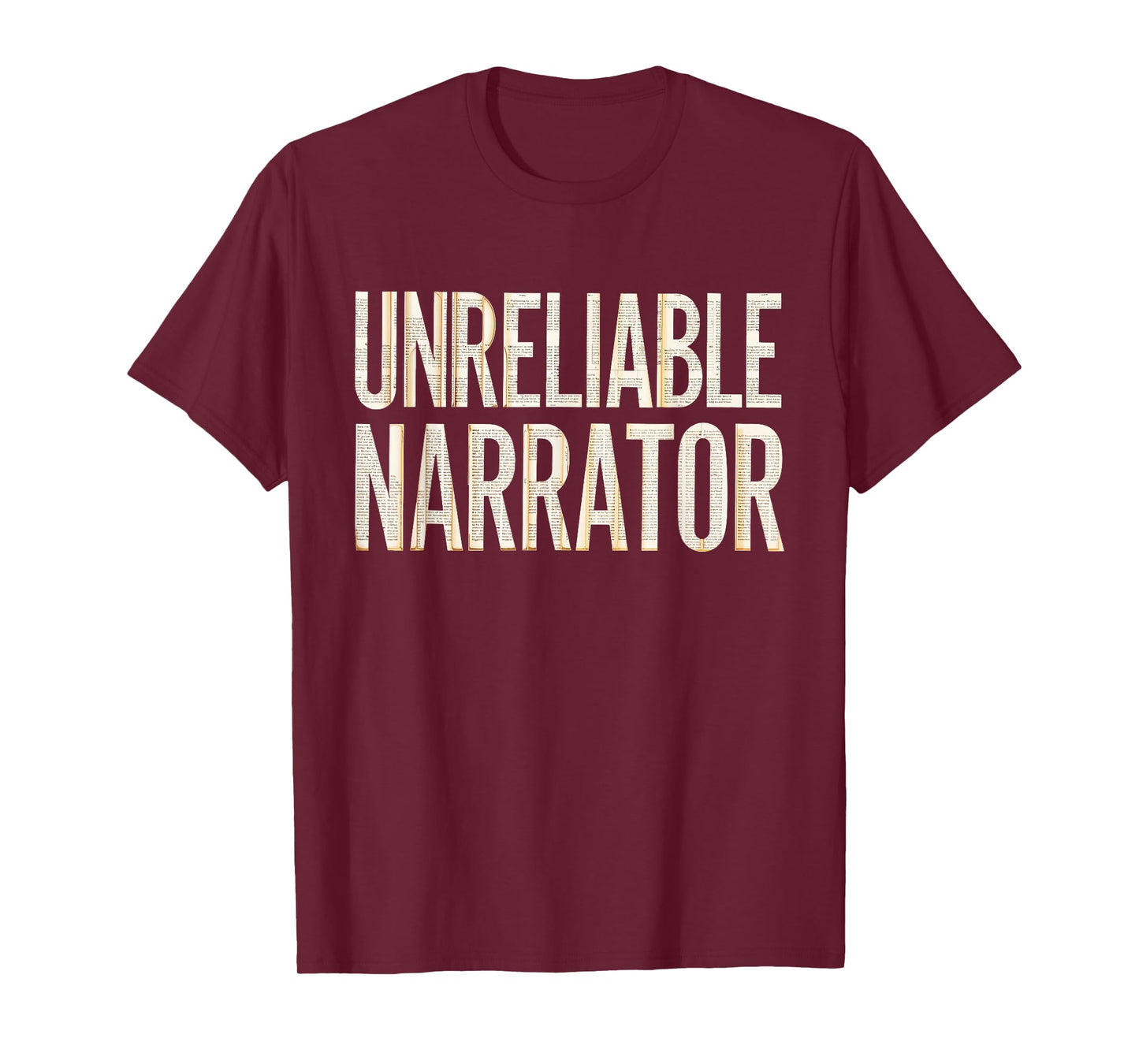 Unreliable Narrator Shirt Men Women Literary Lover Writer T-Shirt