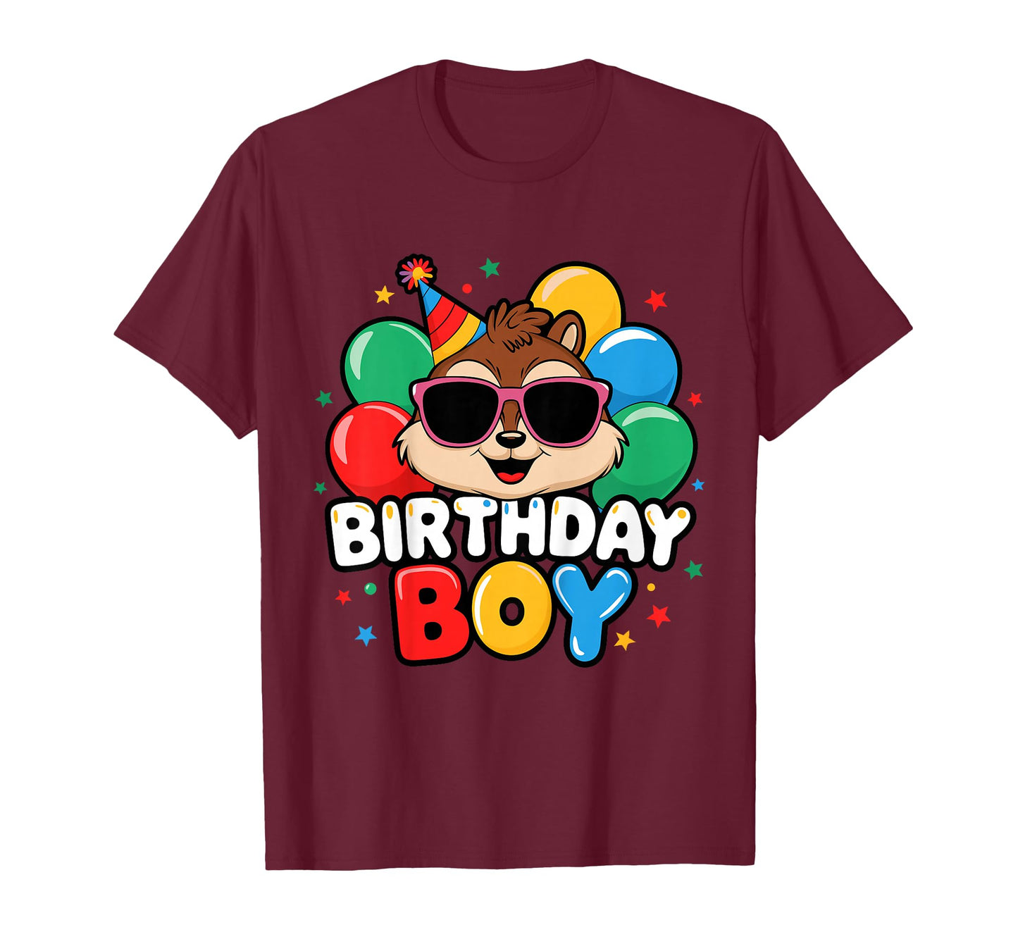 Kids Birthday Boy Chipmunk Kids T-Shirt