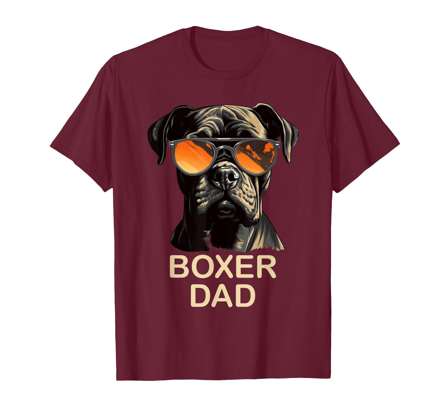 Boxer Dad Dog Owner Gift Funny Boxer Dog Lover Dad T-Shirt