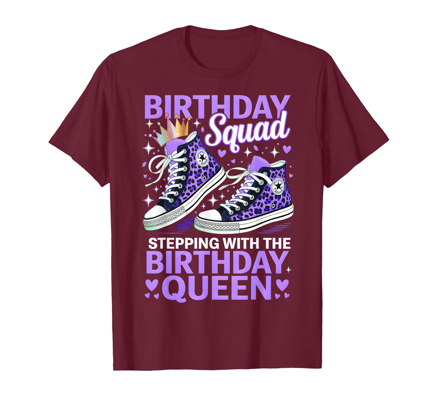 Birthday Squad Stepping With The Birthday Queen T-Shirt