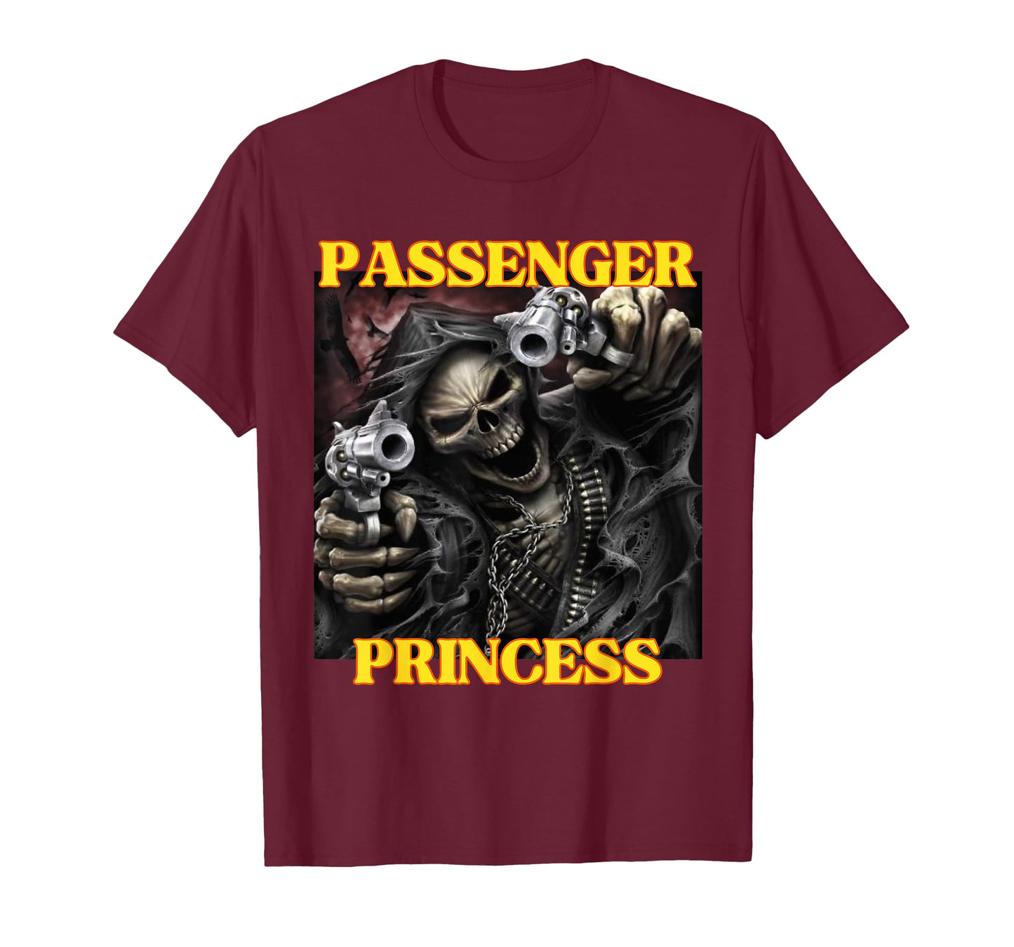 I Heart Passenger Princess Funny Hard Skeleton Meme T-Shirt