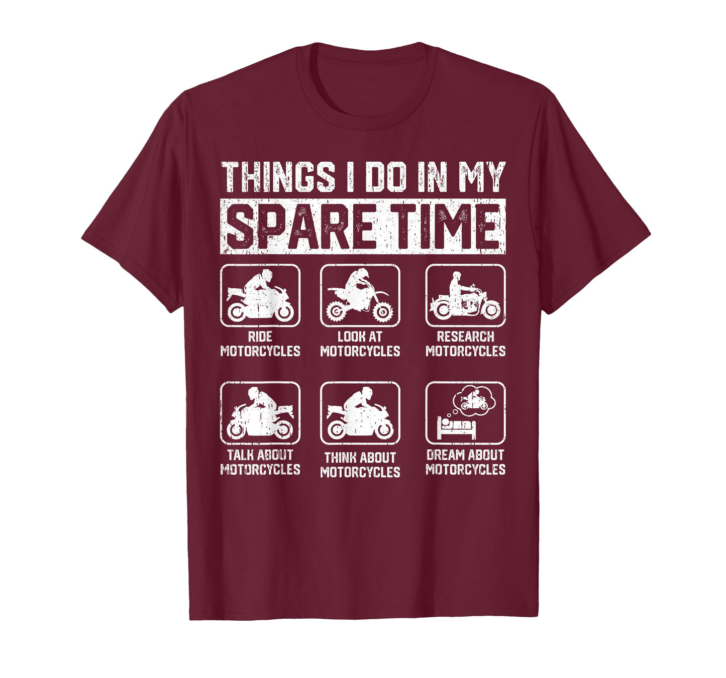 Things I Do In My Spare Time Motorcycle Enthusiast Rider Men T-Shirt