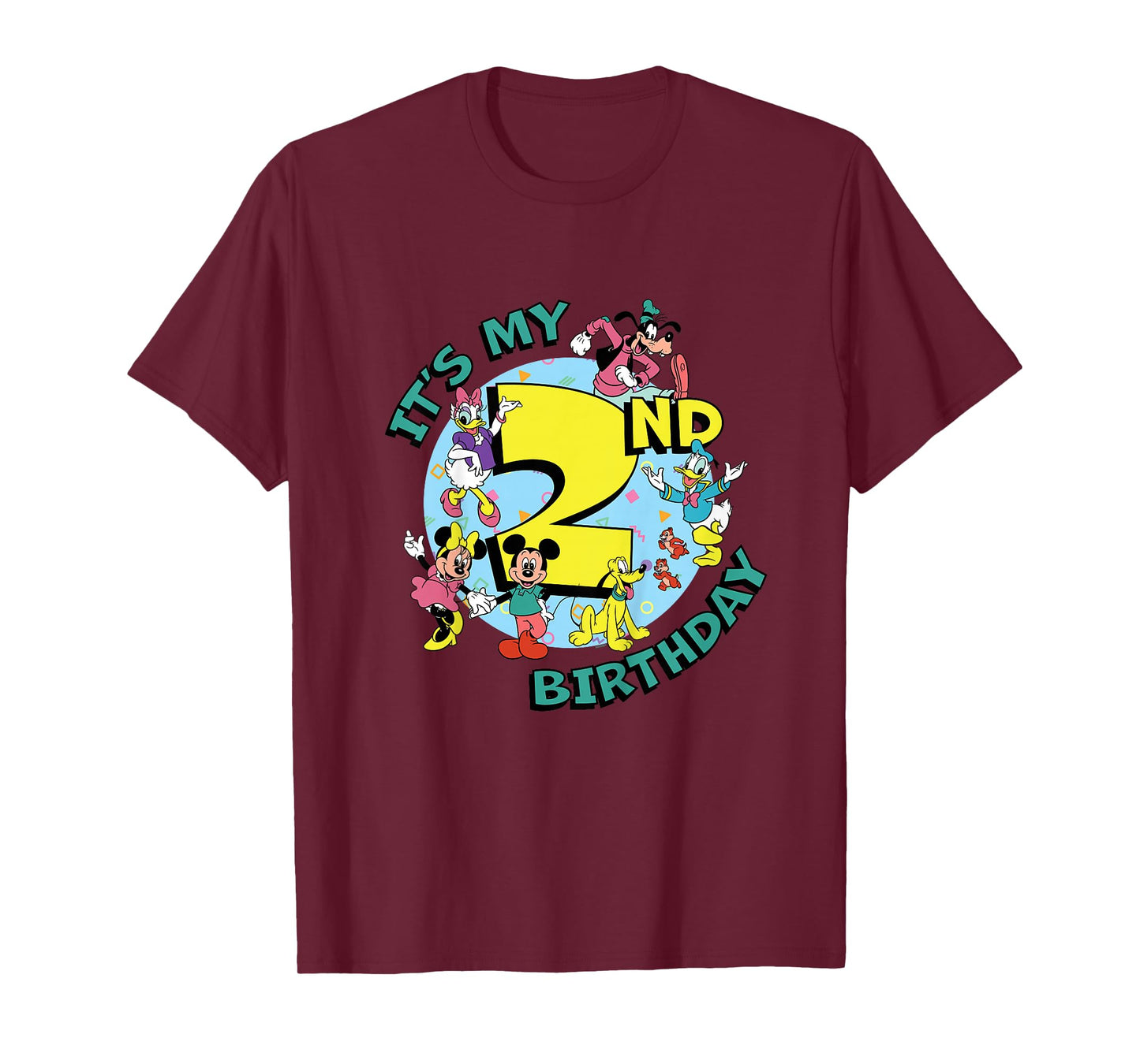 Disney Mickey and Friends It’s My Second 2nd Birthday T-Shirt