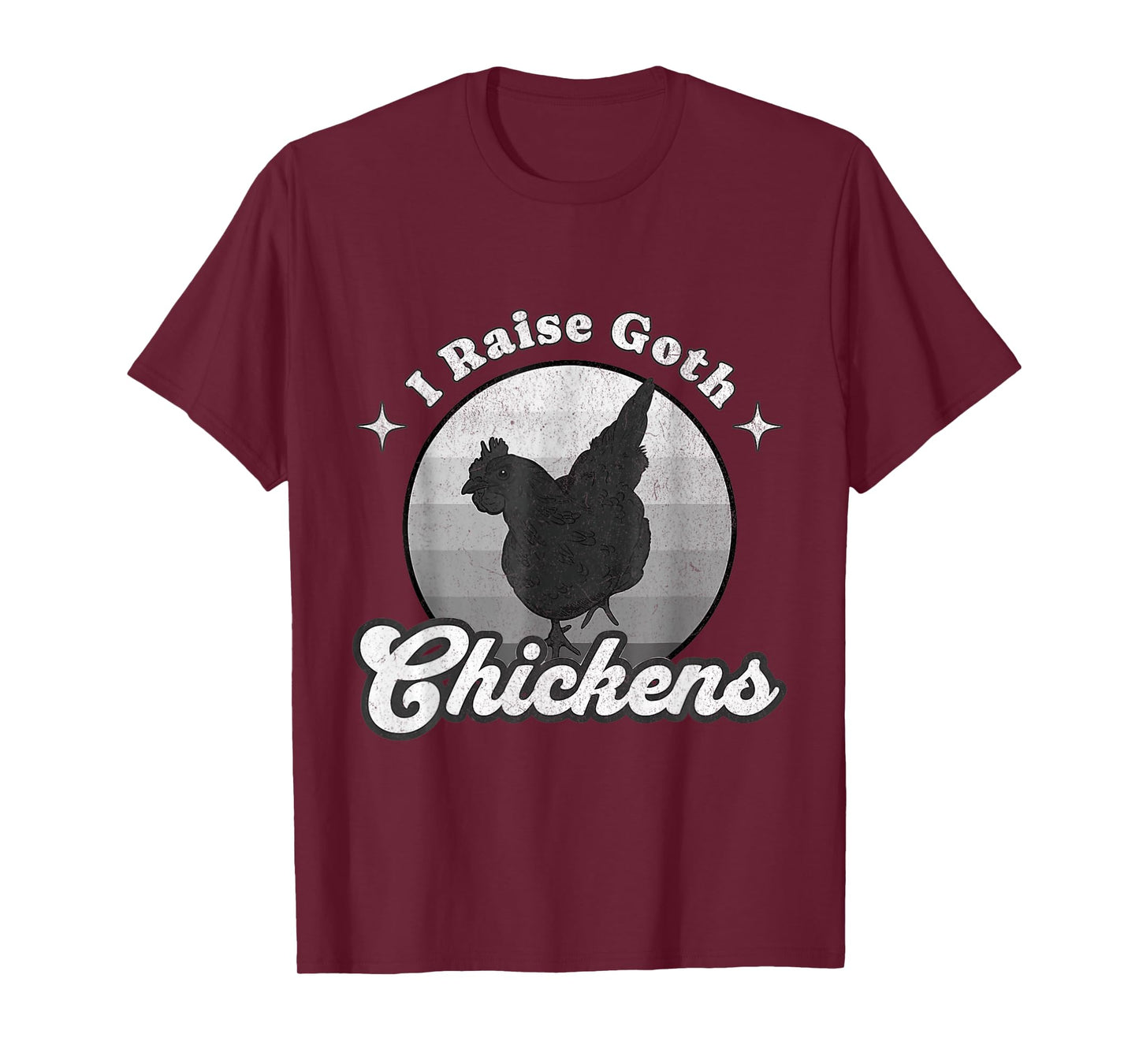 Vintage Design Ayam Cemani Chicken I Raise Goth Chickens T-Shirt