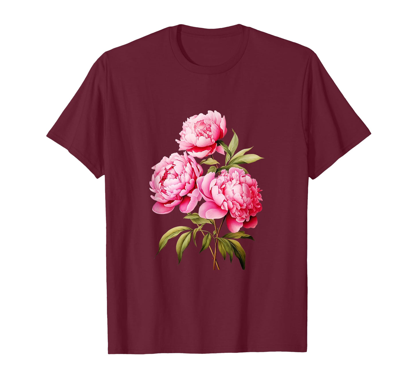 Peony Shirt Beautiful Pink Peonies Flowers T-Shirt