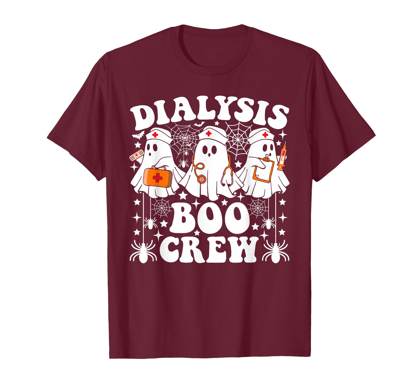 Dialysis Boo Crew Nurse Funny Ghost Halloween T-Shirt