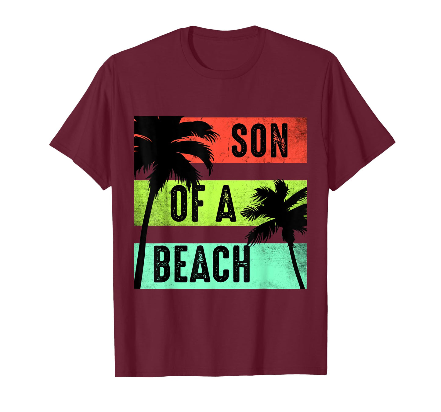 Vintage Son of a Beach Funny Vacation Tshirt for Travellers T-Shirt