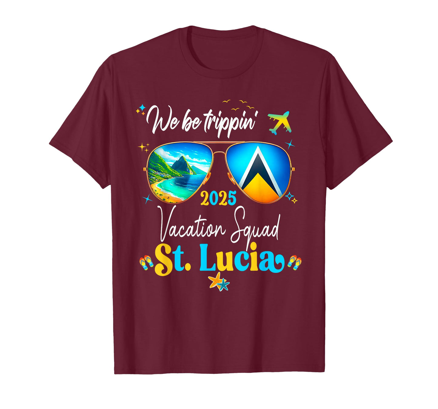 St. Lucia Vacation Family Friends Trip Cruise 2025 Matching T-Shirt