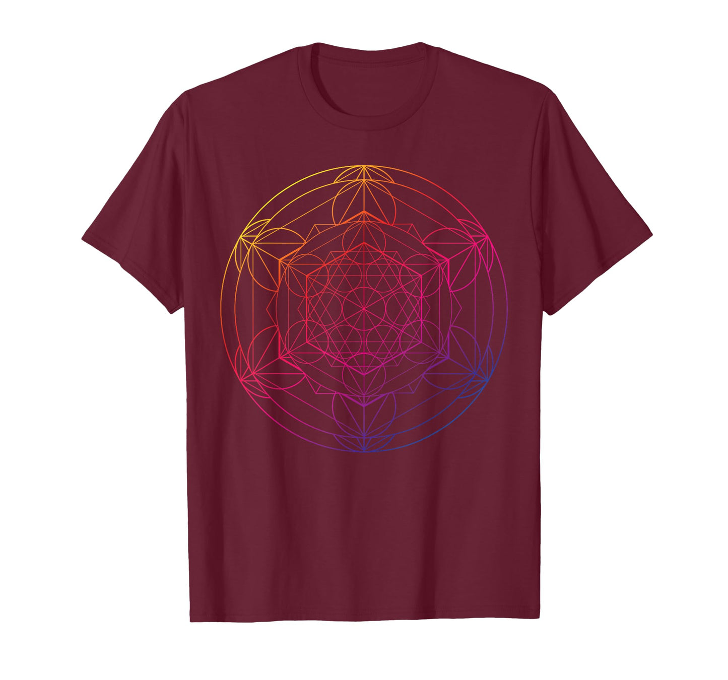 Sacred Geometry for a Spiritual Zen Gothic Mandala T-Shirt
