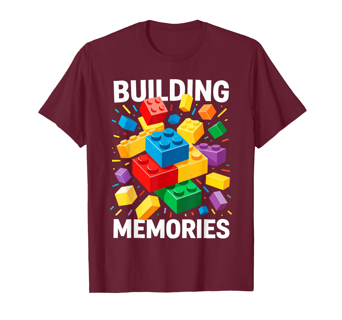 Building Memories Shirt Bricks Blocks Adult Kids Boys Girls T-Shirt