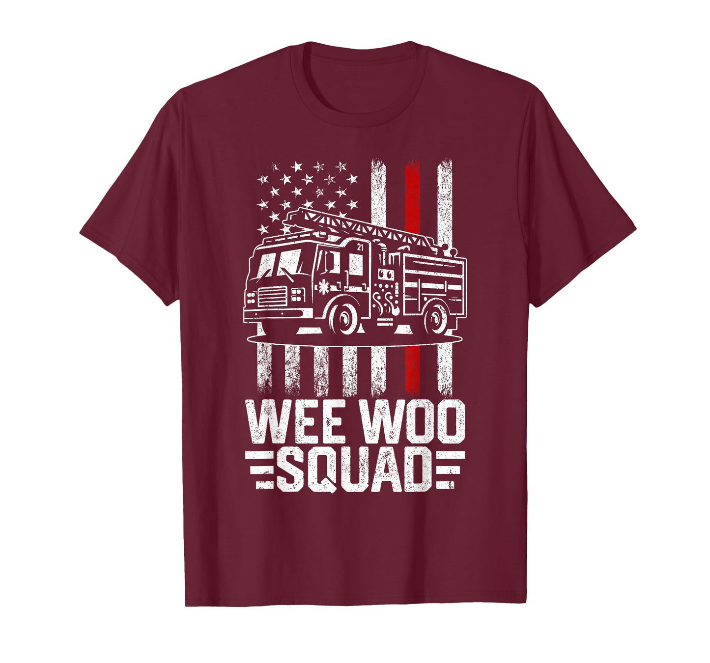 Funny Firefighter Shirt Men Women Kids Fire Truck Fireman T-Shirt