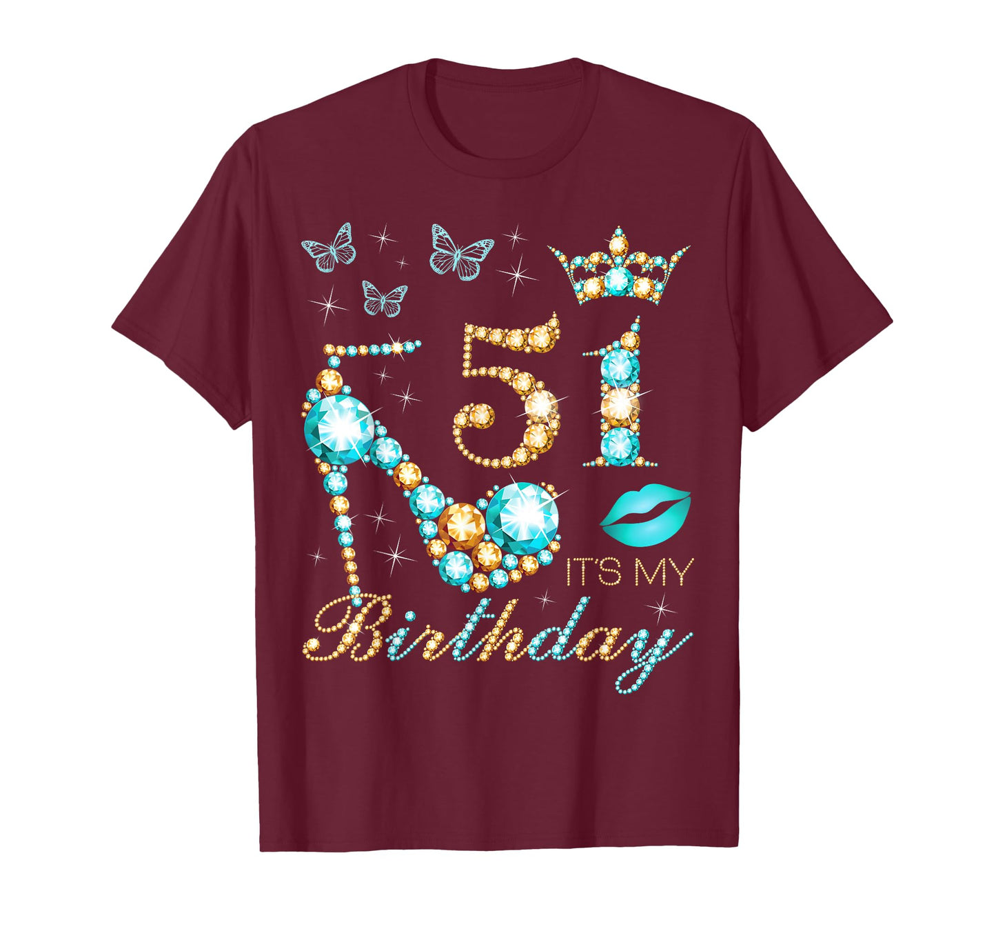 51st It's My Birthday, 51 Years Old, 51st Birthday Queen T-Shirt