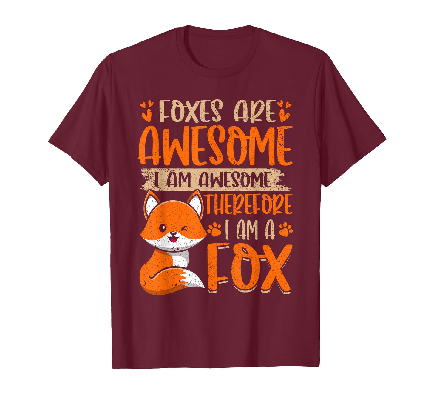 Foxes Are Awesome Lover Graphic Design Fox T-Shirt