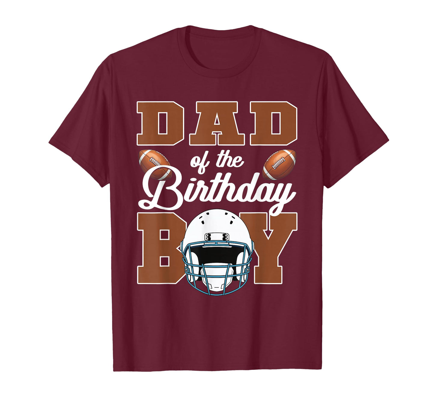 Dad Of The Birthday Boy Football Party Family Matching T-Shirt