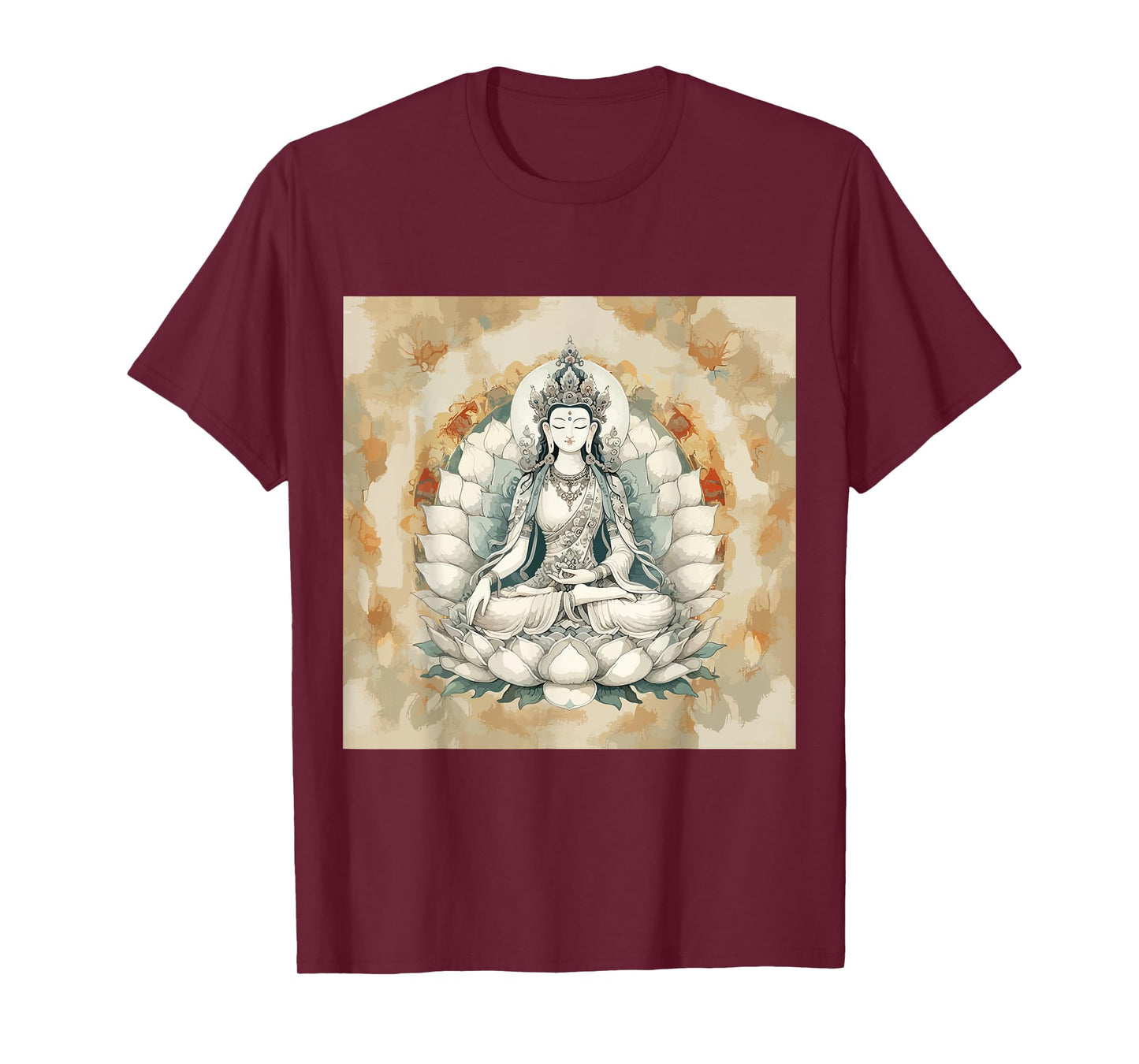 White Tara Tibetan Buddhism Goddess Ancient Deity T-Shirt