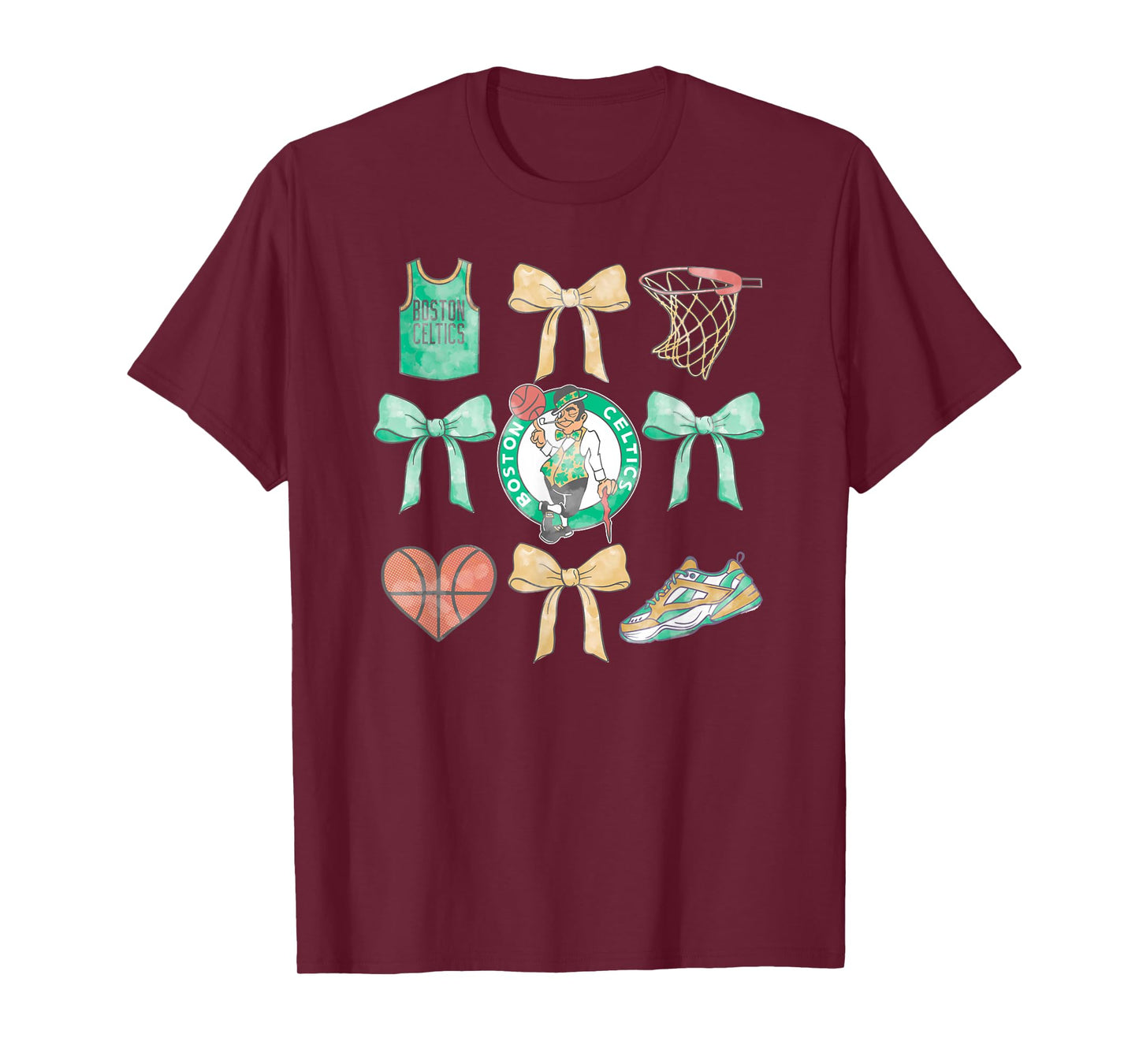 NBA Boston Celtics Bow Grid T-Shirt